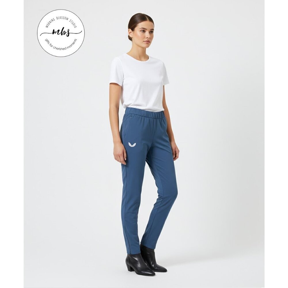 Castore Stretch Mid‎ Rise Skinny Pants Blue Women L